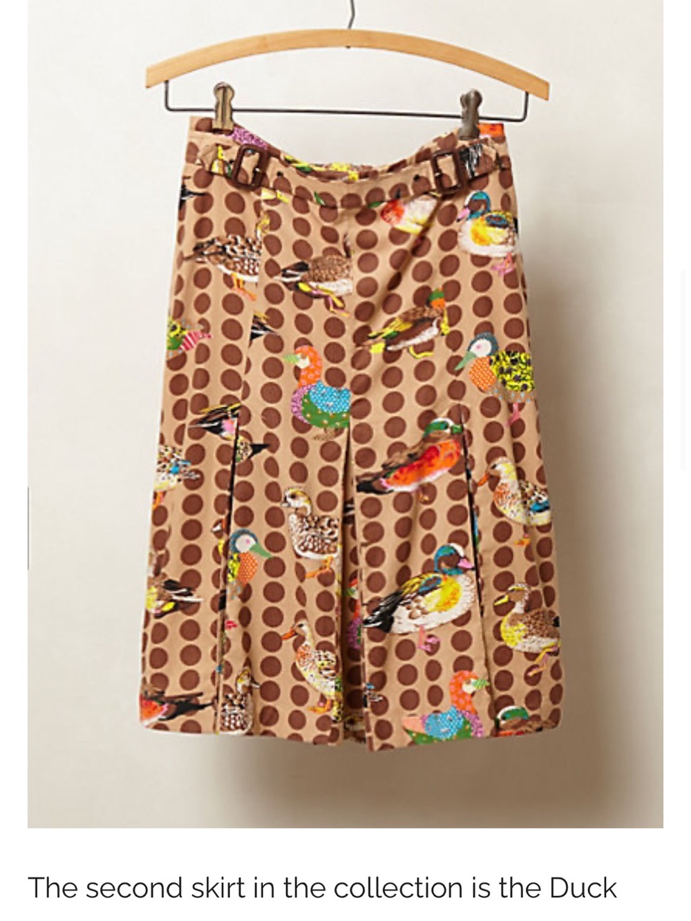 EUC Anthropologie Vintage Odille Duck Cord Skirt